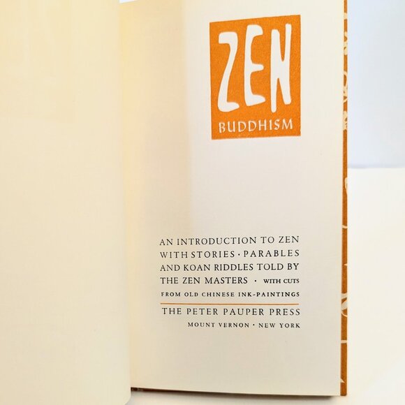 Zen Buddhism Vintage Decorative Book  Peter Pauper Press 1950s zen buddhist text - Picture 9 of 12
